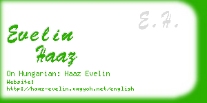 evelin haaz business card